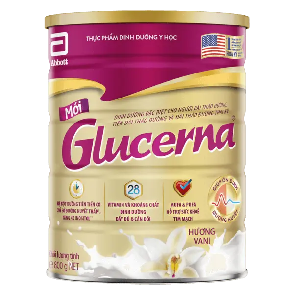 Thực phẩm dinh dưỡng y học Glucerna hương vani  800g