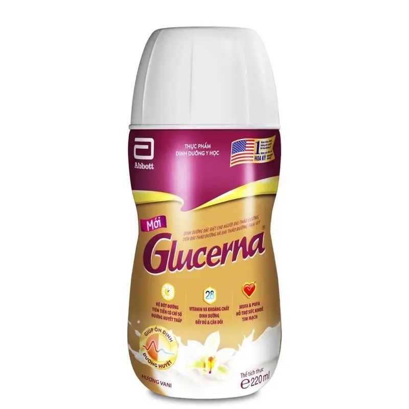 Thực phẩm dinh dưỡng y học: Glucerna hương vani 220ml